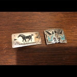 Sterling silver belt buckles